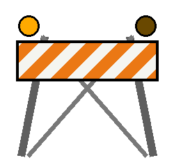 Road work barrier
