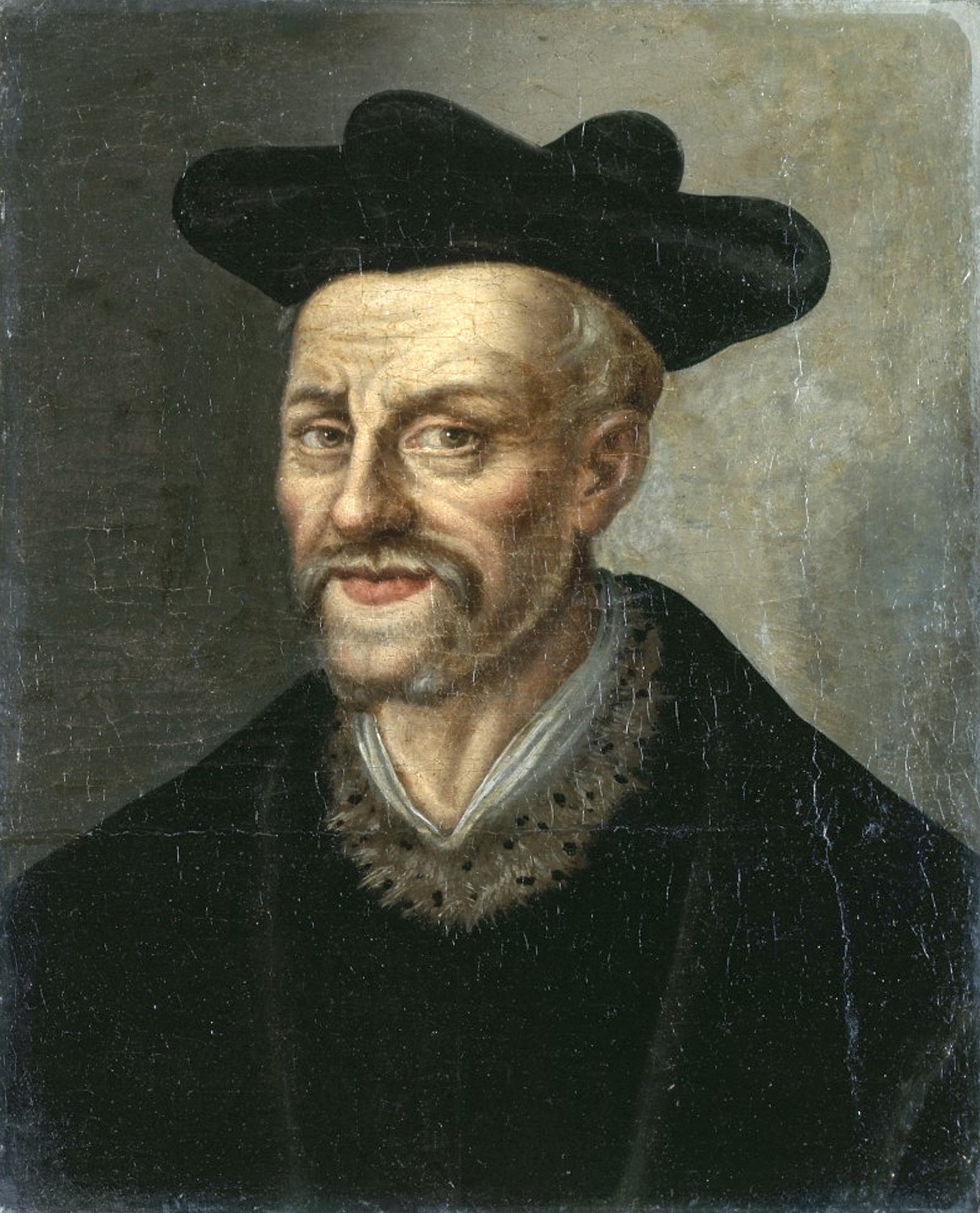 Portrait of François Rabelais, anonymous oil on canvas, 16th century
